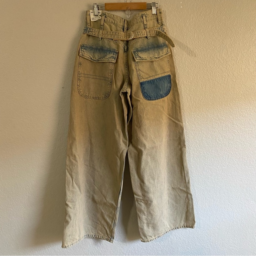 Free People WE THE FREE Waterfalls Baggy Wide Leg Jeans NEW - Picture 14 of 17